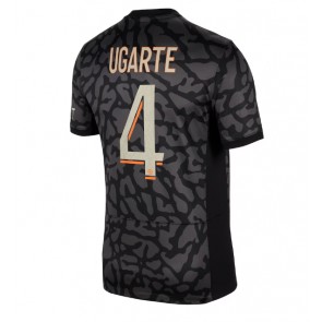 Paris Saint-Germain Manuel Ugarte #4 Tredje trøje 2023-24 Kort ærmer